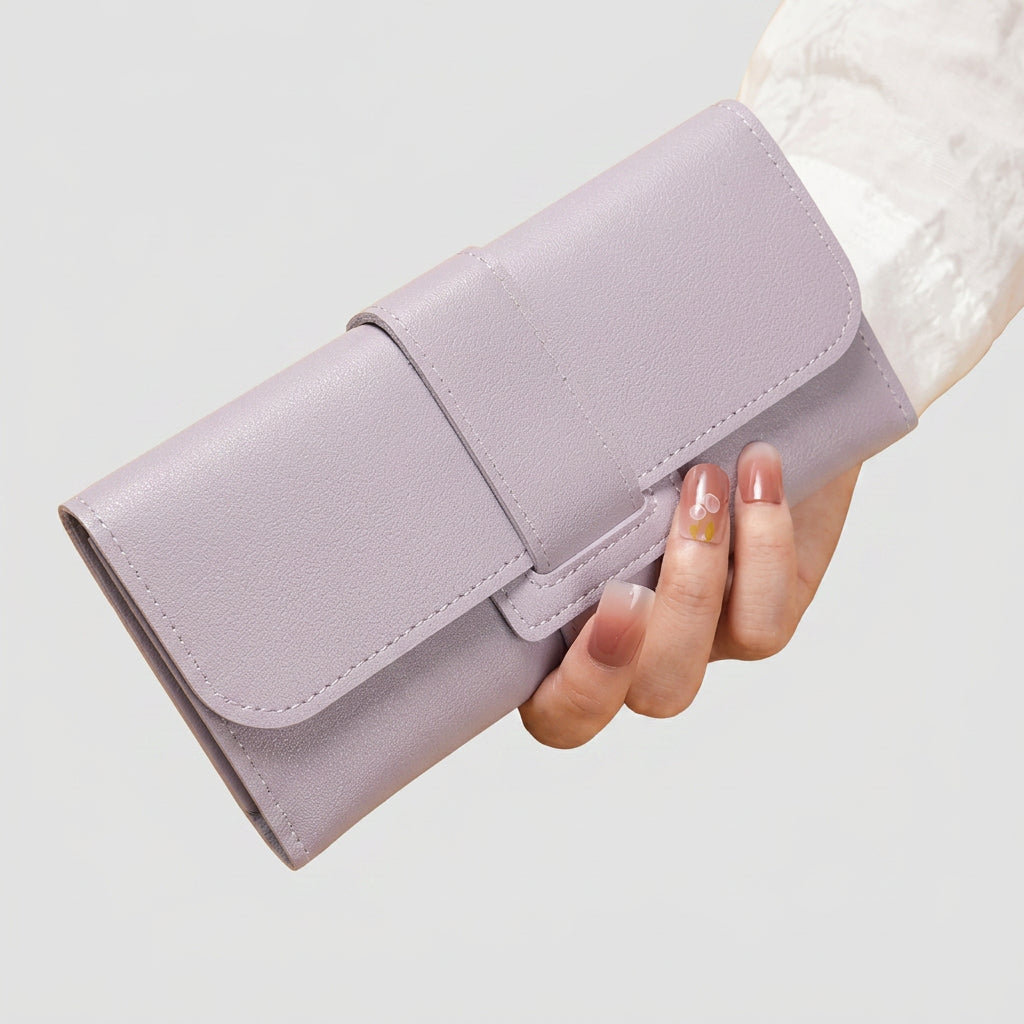 Women’s Foldover Wallet with Strap Detail