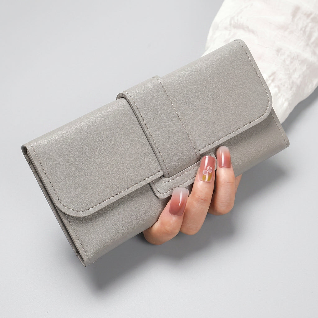 Women’s Foldover Wallet with Strap Detail