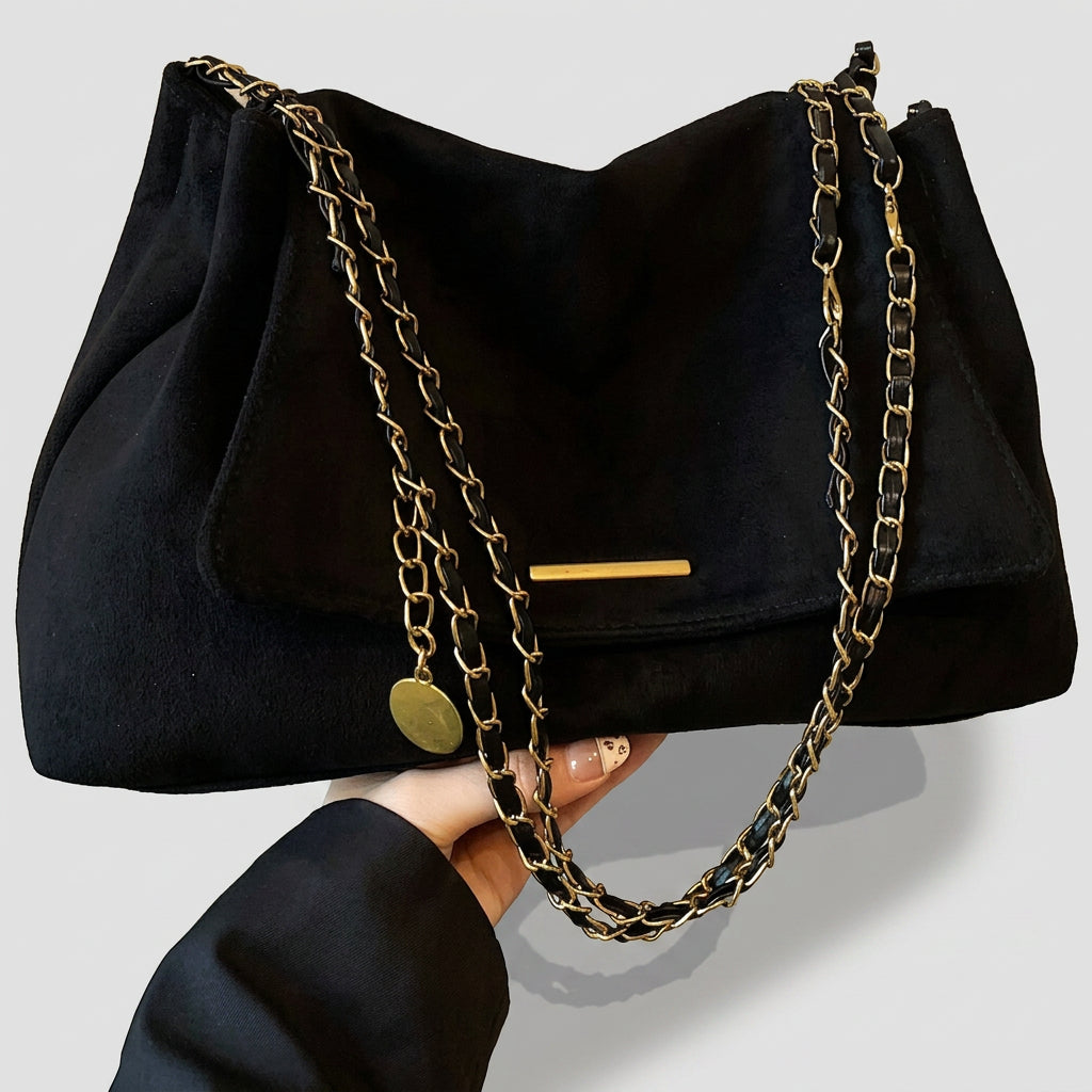 Women’s Suede Chain Shoulder Bag
