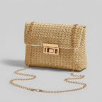Women’s Woven Chain Shoulder Bag