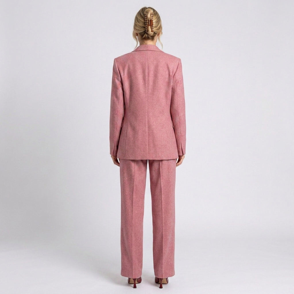 Women’s Herringbone Blazer and Trousers Set