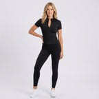 Women’s Activewear Set Zip Front Sports Top High Waist Leggings