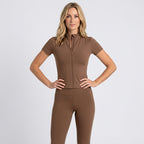 Women’s Activewear Set Zip Front Sports Top High Waist Leggings