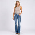 Women’s High Rise Flared Jeans Bootcut Fit