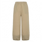 Women’s Relaxed Cropped Trousers Draped Tapered Fit
