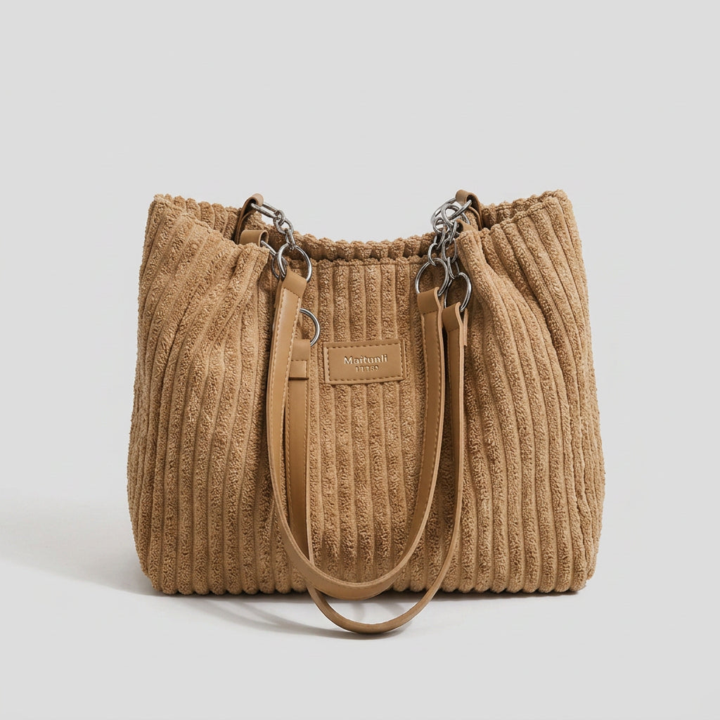 Women’s Corduroy Tote Shoulder Bag