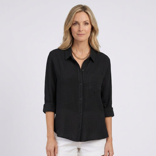 Women Button Front Shirt Long Sleeve Casual Everyday
