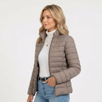 Women’s Lightweight Puffer Jacket – Quilted Zip Up Coat