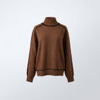 Women’s Ribbed Turtleneck Knit Sweater