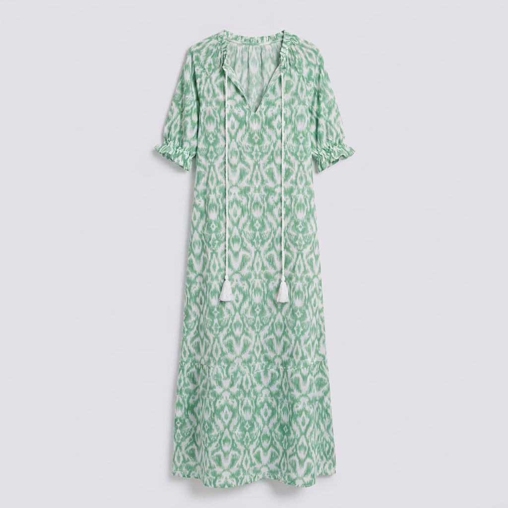 Women Floral Maxi Dress Short Sleeve Casual Holiday Everyday