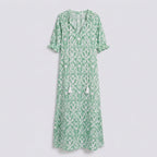 Women Floral Maxi Dress Short Sleeve Casual Holiday Everyday