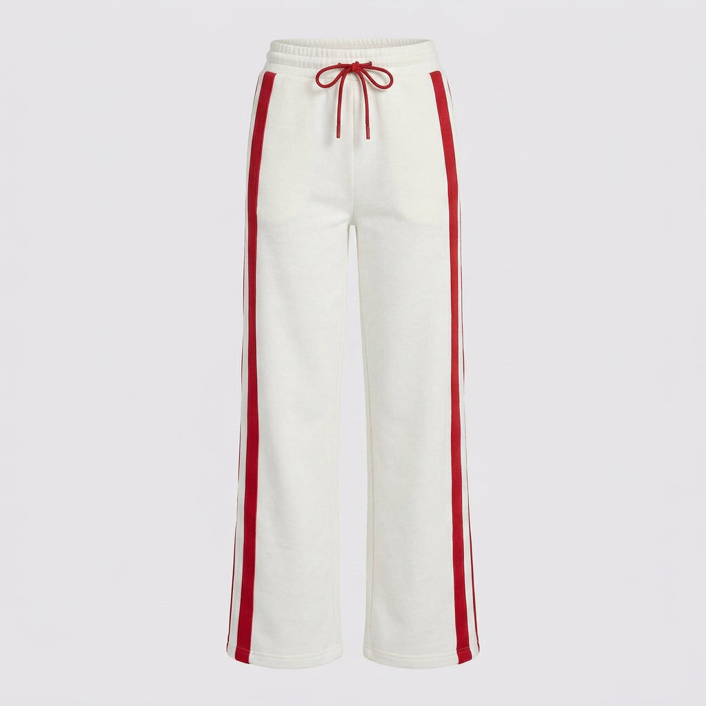 Women Two Piece Tracksuit Set - Zip Hoodie Straight Leg Pants Casual Everyday