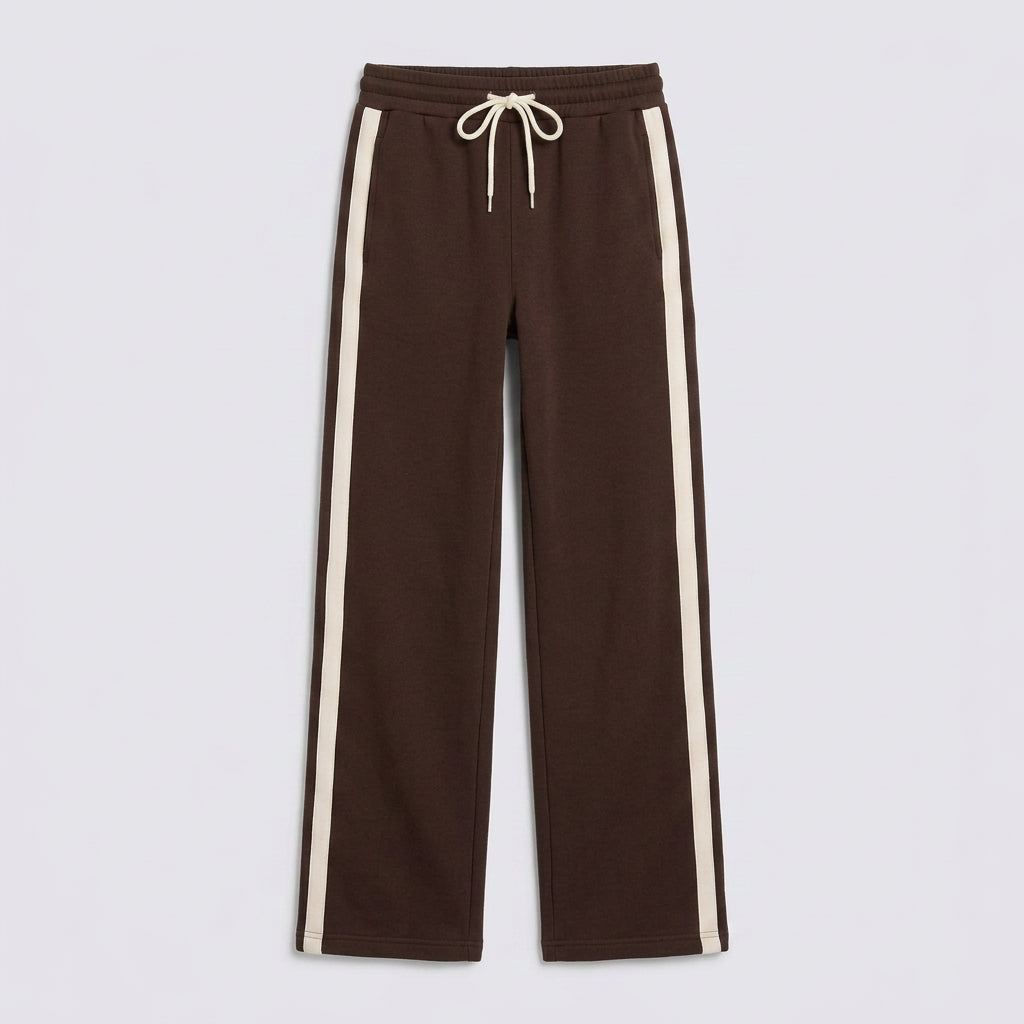 Women Two Piece Tracksuit Set - Zip Hoodie Straight Leg Pants Casual Everyday