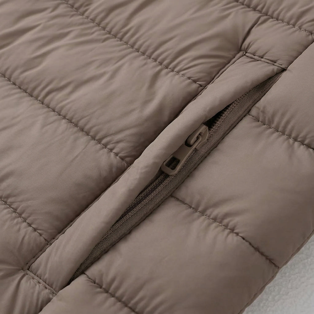 Women’s Lightweight Puffer Jacket – Quilted Zip Up Coat