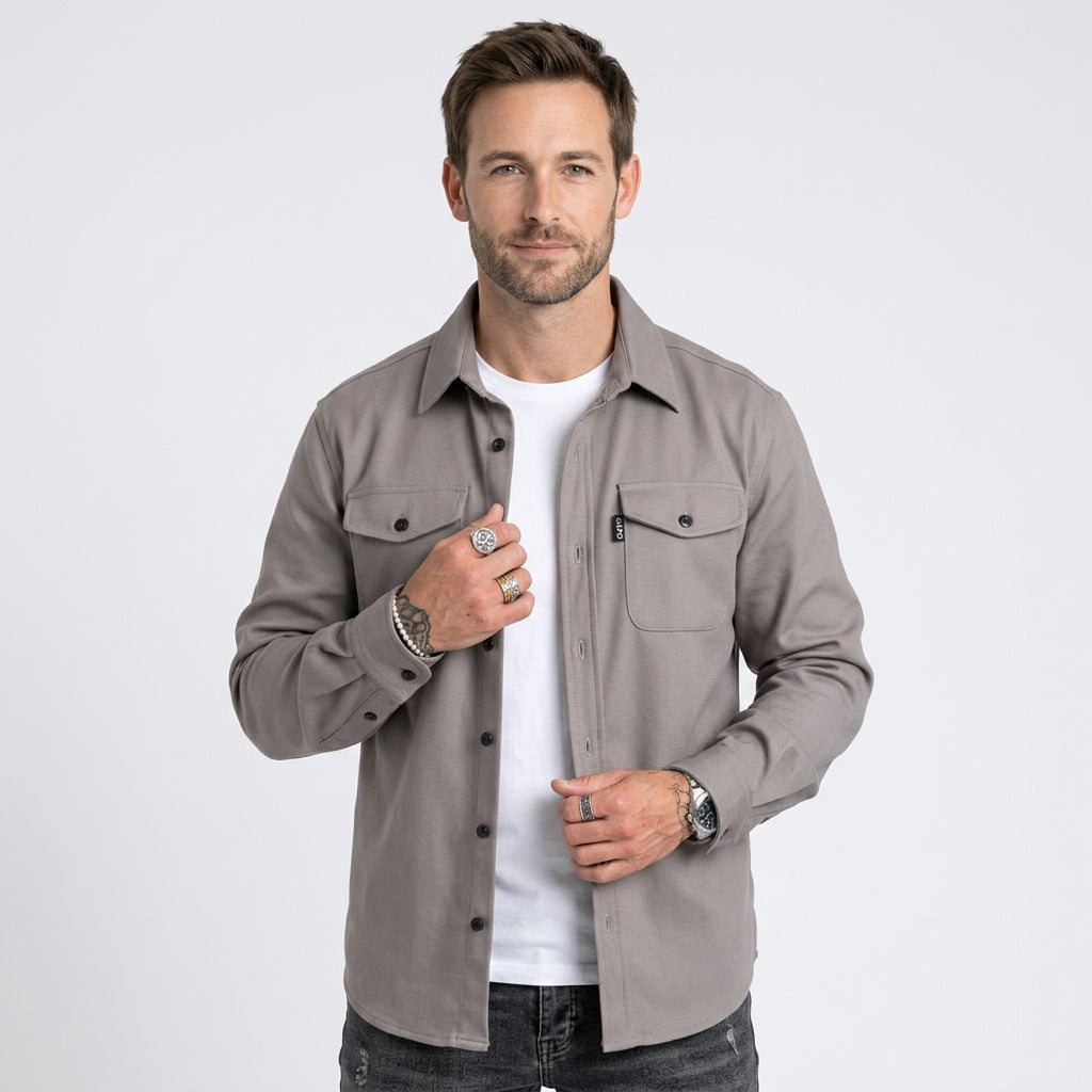 Men’s Button Up Overshirt Jacket