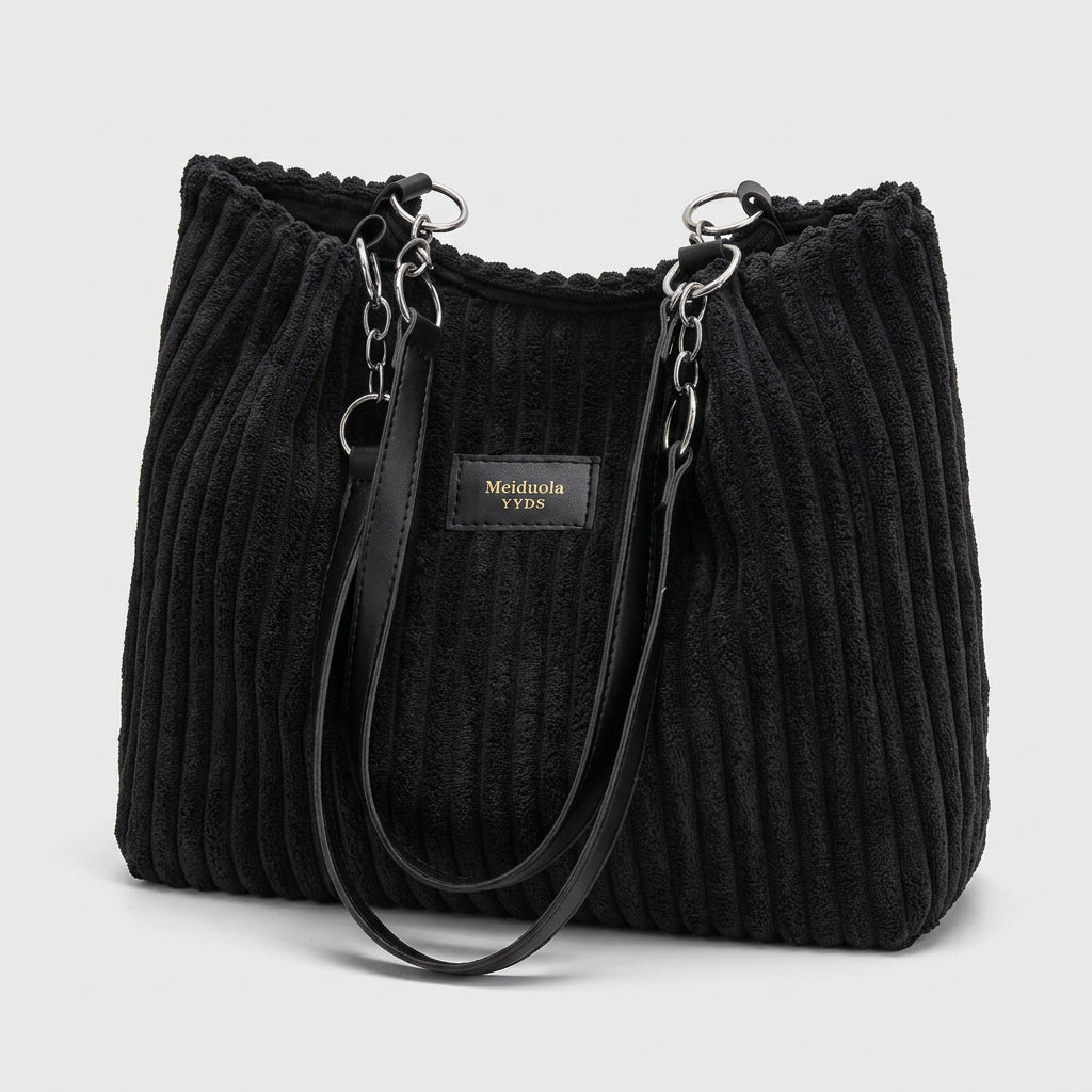 Women’s Corduroy Tote Shoulder Bag